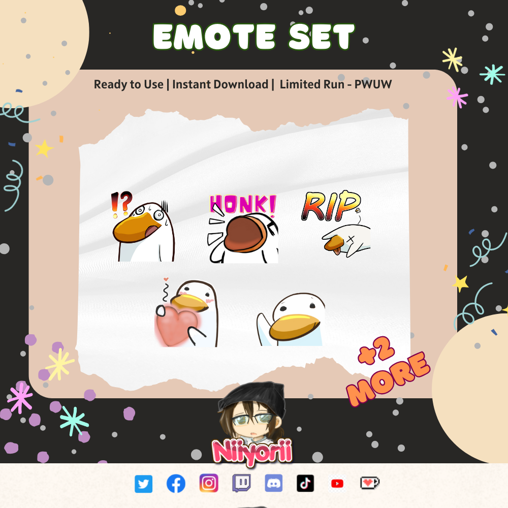 Goose Emote Twitch/ Discord Emote Set