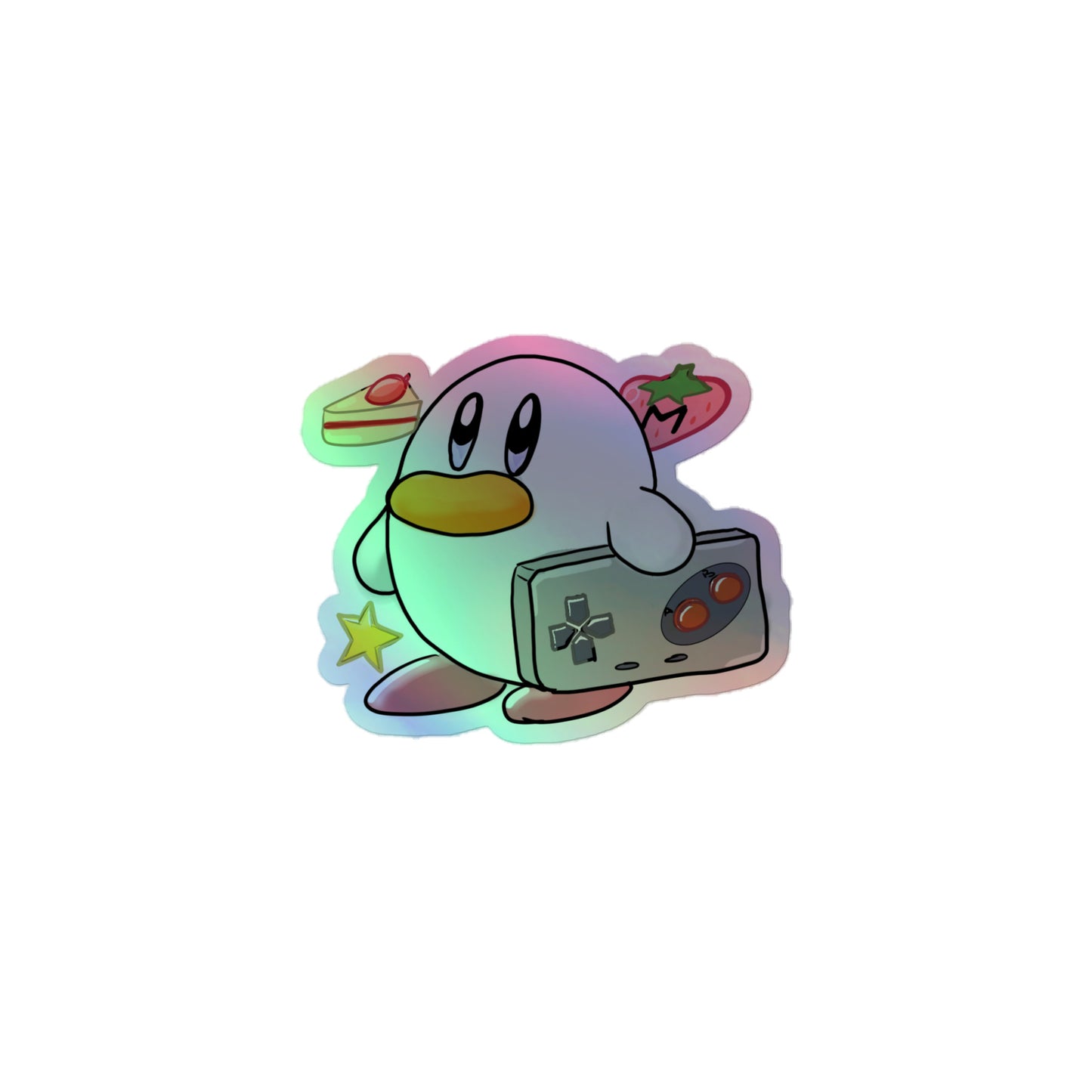 Goose Kirby Holographic Sticker