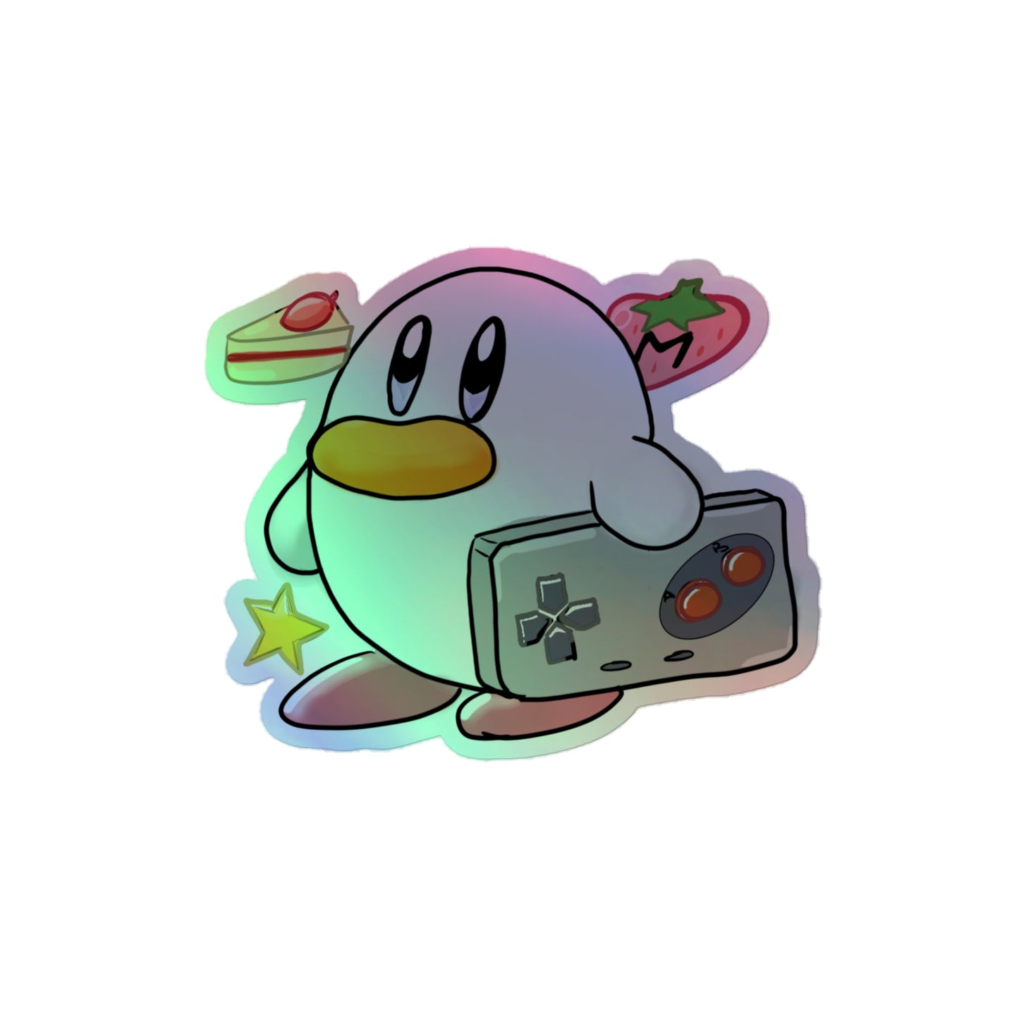 Goose Kirby Holographic Sticker