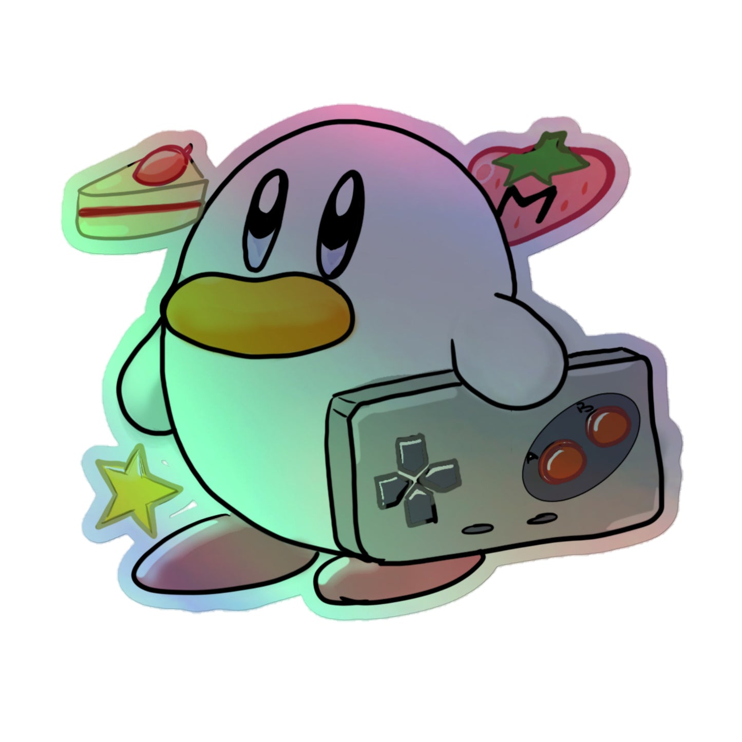 Goose Kirby Holographic Sticker