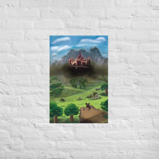 Legend of Zelda Hyrule Castle Poster - Premium Matte Print Poster - Knealieee