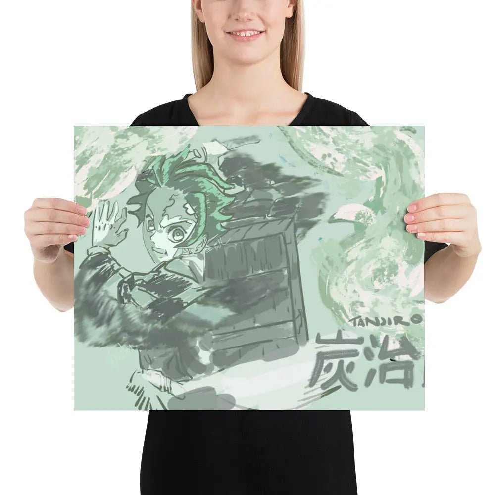 Premium Matte Demon Slayer - Tanjiro Poster - Knealieee