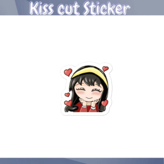 Yor Forger (SpyxFamily Inspired) Anime Kiss Cut Sticker - Knealieee